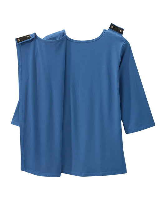 Women's Open Back Active Crew Neck Top