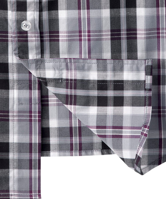 Magnetic Buttons Mens Short Sleeve Shirt