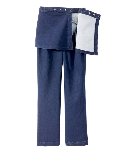Women's Soft Knit Open Back Jeans