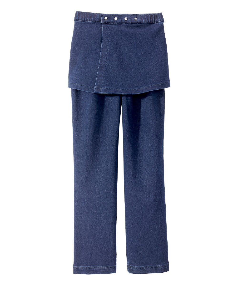Women's Soft Knit Open Back Jeans