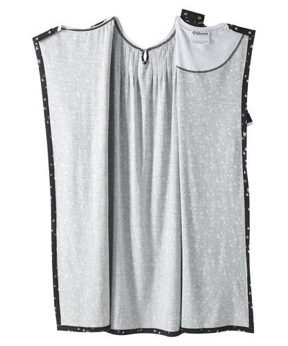 Open Back Knit Nightgown with Lace Trim