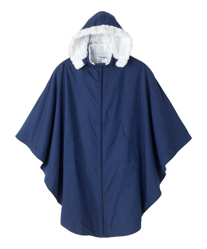 Unisex Luxurious Fur-Lined Winter Wheelchair Cape