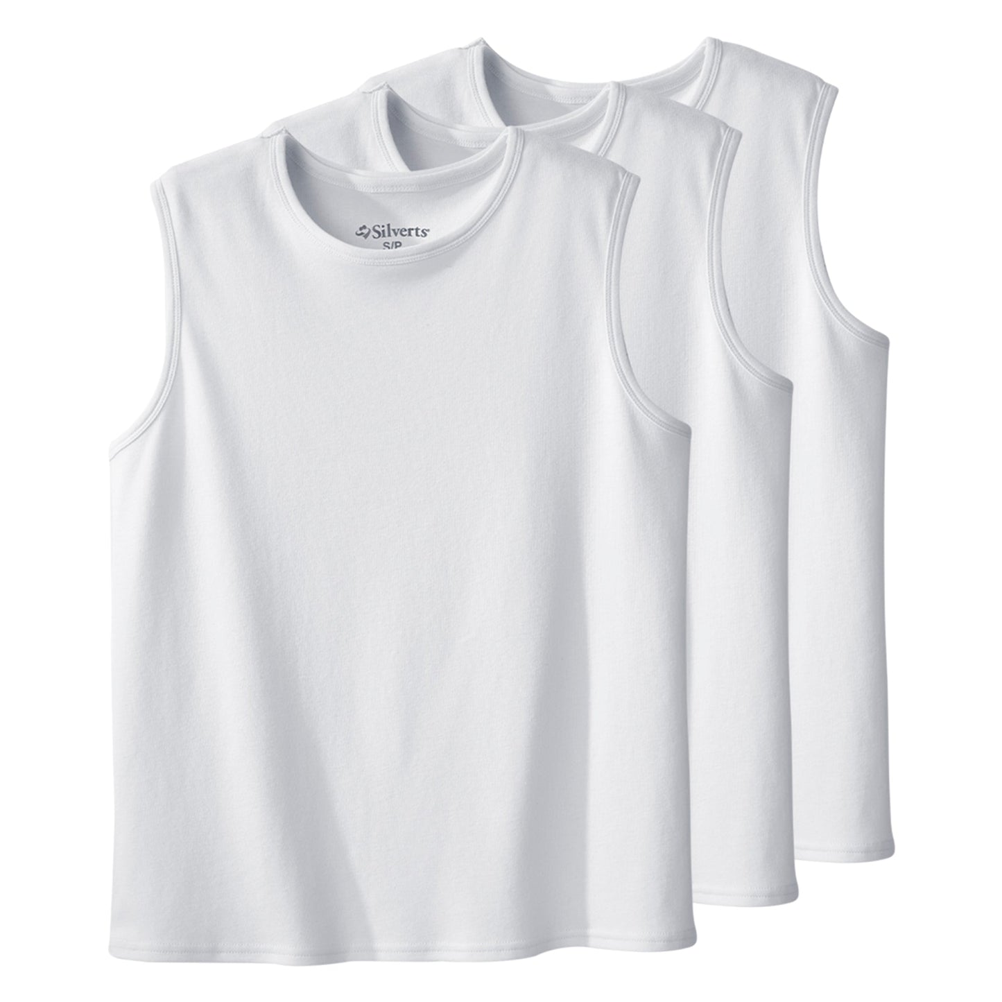 3 Pack - Men's Adaptive Sleeveless Undershirt