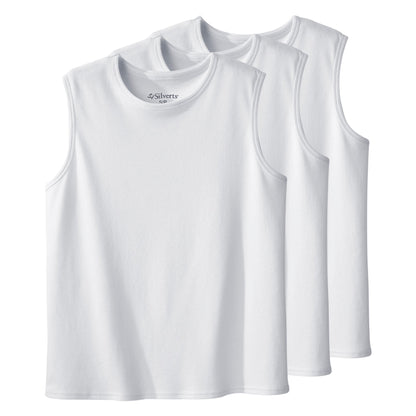 3 Pack - Men's Adaptive Sleeveless Undershirt