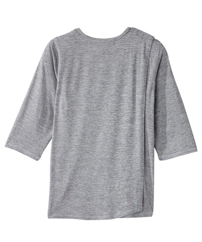 Women's Open Back Active Crew Neck Top