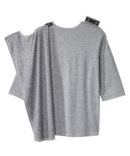 Women's Open Back Active Crew Neck Top
