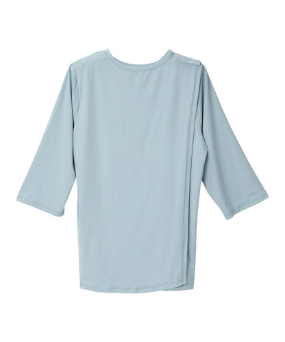 Women's Open Back Active Crew Neck Top