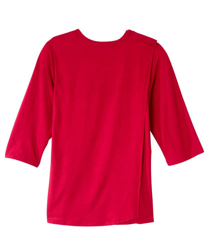 Women's Open Back Active Crew Neck Top