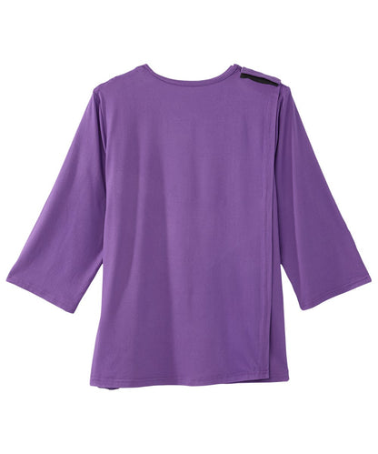 Women's Open Back Criss Cross Neckline Top