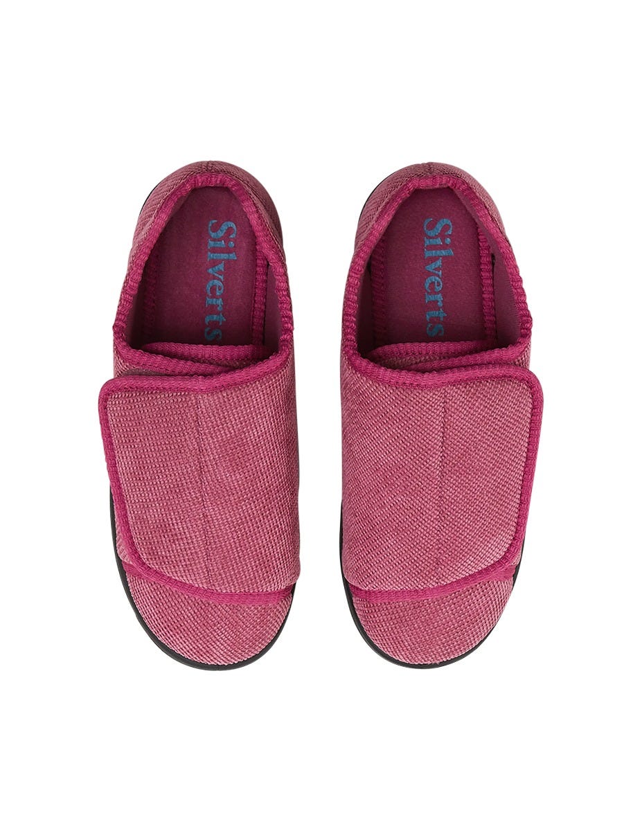 Women’s Slippers with Easy Closures – Adjustable Fit (Regular to Extra Wide)