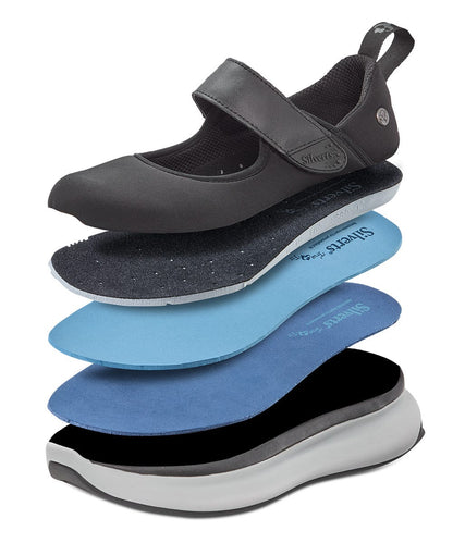 Women’s Easy-On Mary Jane Shoes – Adjustable Fit (Regular to Extra Wide)