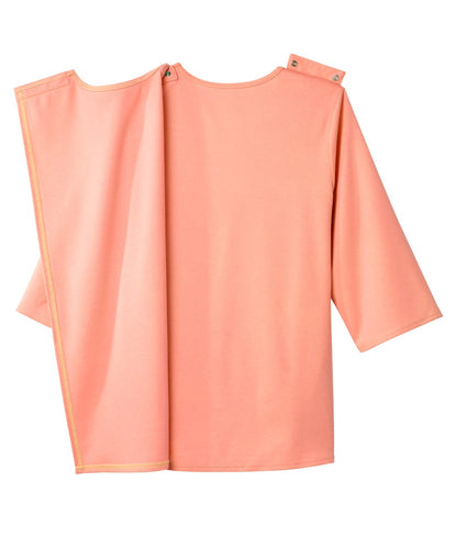 Women's Open Back 3/4 Length Sleeve Top with Embroidery