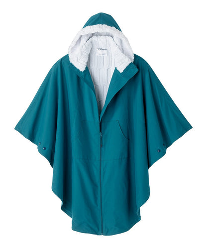 Unisex Luxurious Fur-Lined Winter Wheelchair Cape