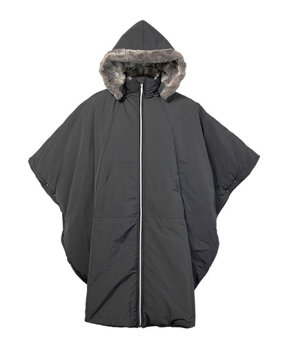 Unisex Luxurious Fur-Lined Winter Wheelchair Cape