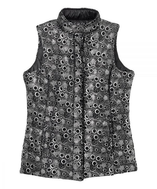 Women's Reversible Magnetic Snap Front Puffer Vest