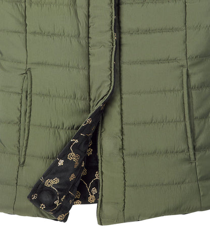Women's Reversible Magnetic Snap Front Puffer Vest