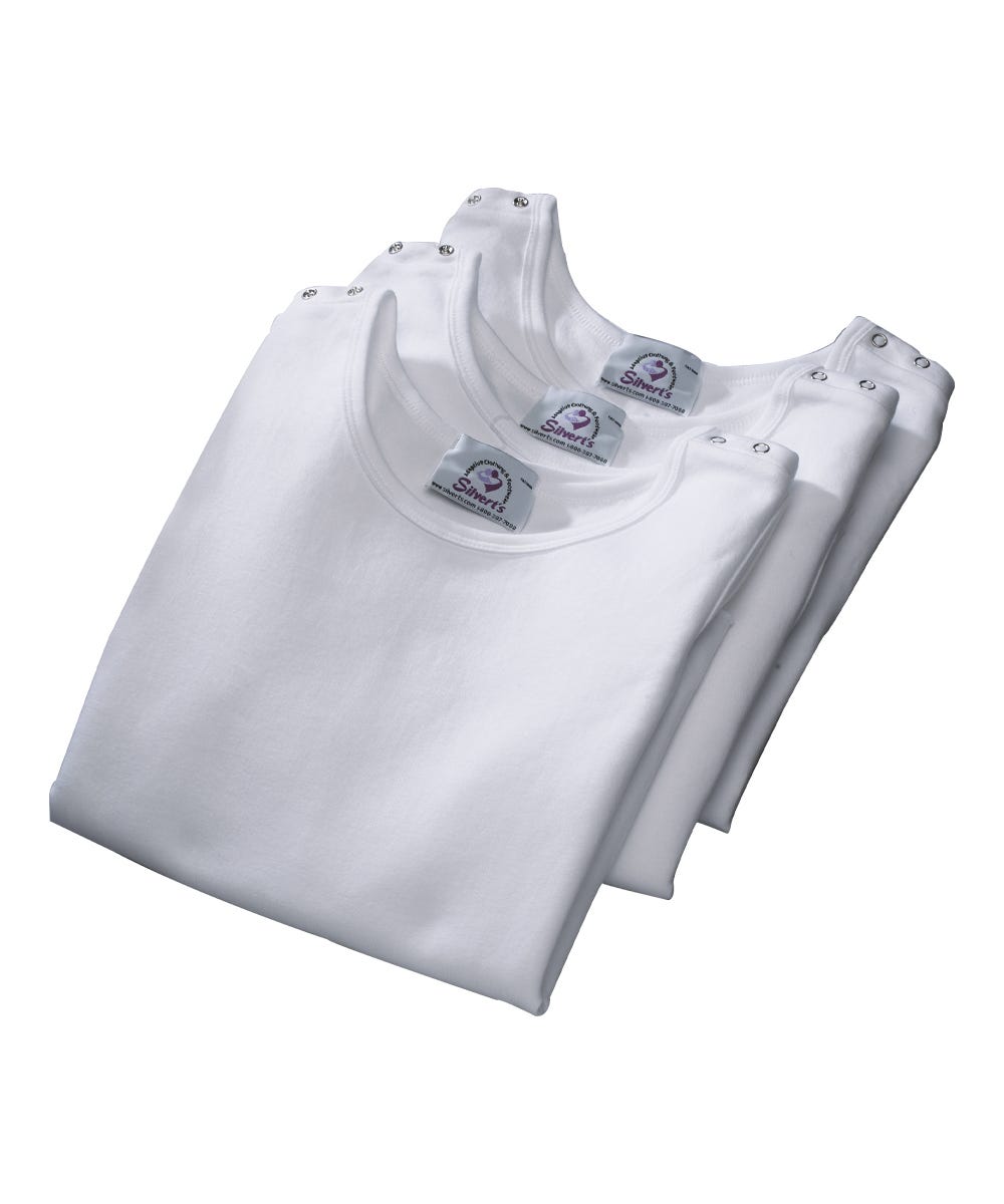 3 Pack - Men's Adaptive Sleeveless Undershirt