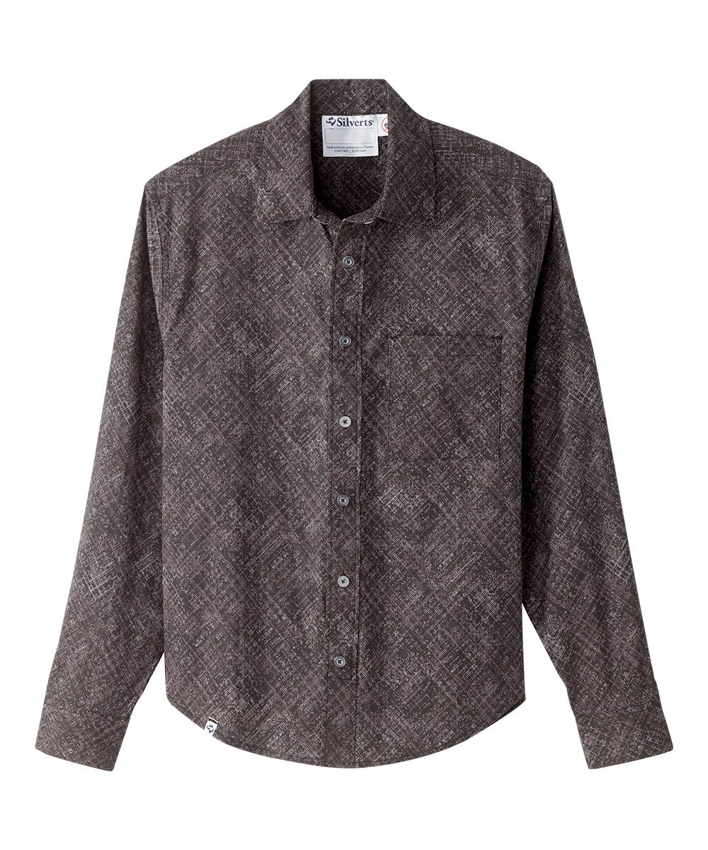 Men's Self Dressing Magnetic Buttons Dress Shirt
