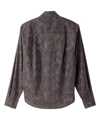 Men's Self Dressing Magnetic Buttons Dress Shirt