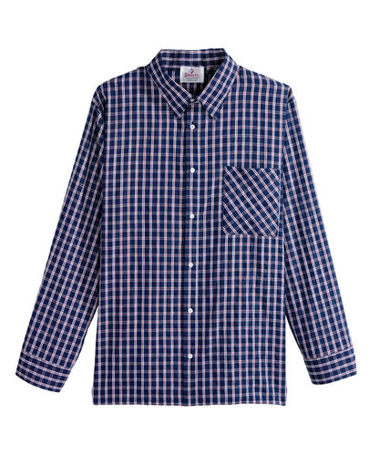 Men's Self Dressing Magnetic Buttons Dress Shirt