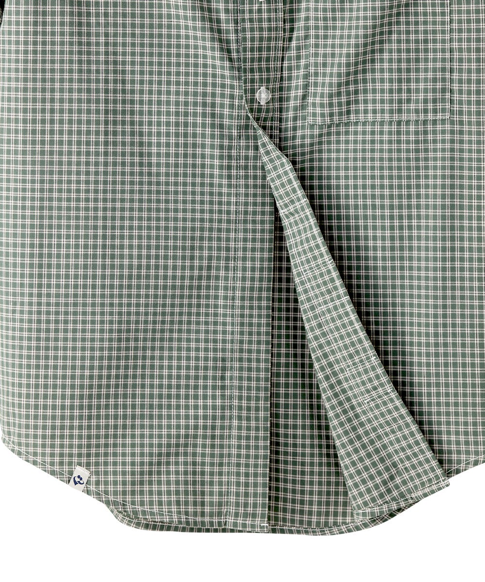 Magnetic Buttons Mens Short Sleeve Shirt