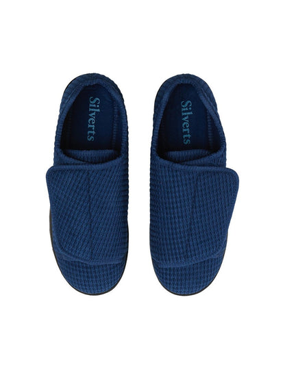 Men’s Slippers with Easy Closures – Adjustable Fit (Regular to Extra Wide)